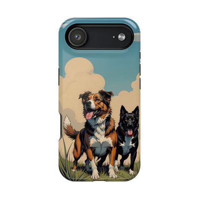 Dog Lovers' Magnetic Impact-Resistant Phone Case comic style 2, Cute Dog Design, Pet Owner Gift, Animal Lover Accessory, Birthday Gift for Dog Lovers