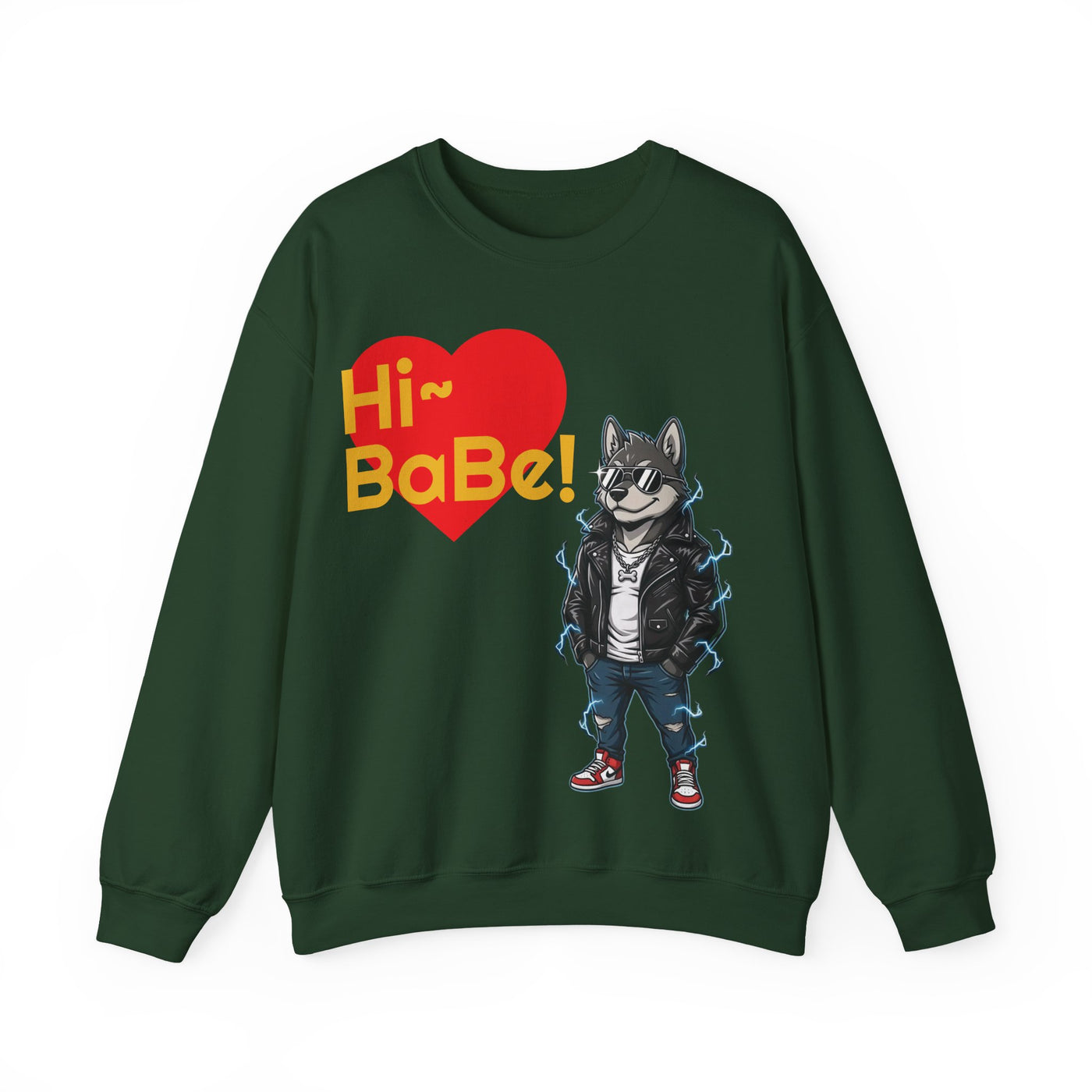 Cool Dog style 3 Unisex Crewneck Sweatshirt | Cozy Gift for Dog Lovers, Casual Wear, Unique Graphic Sweatshirt, Birthday Gift, Everyday Style