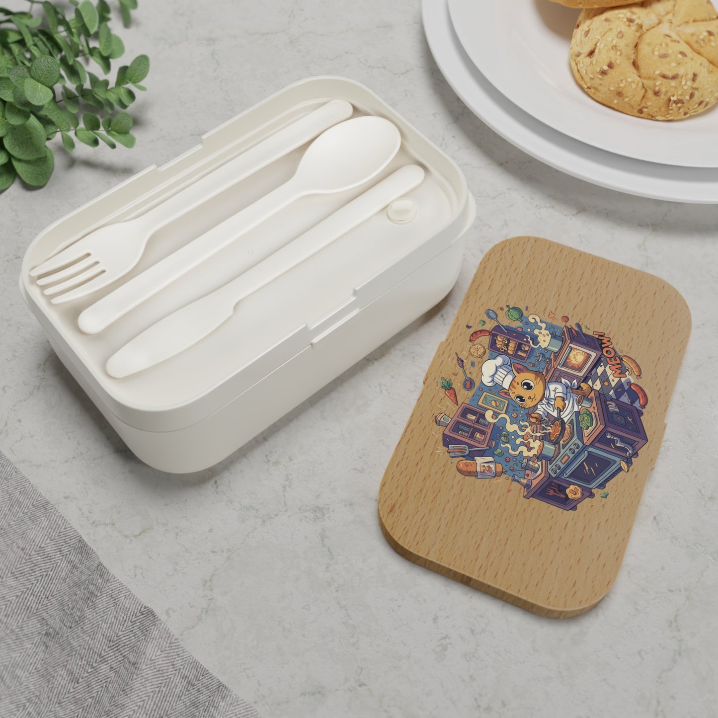 Cute Cat Themed Bento Lunch Box style 2