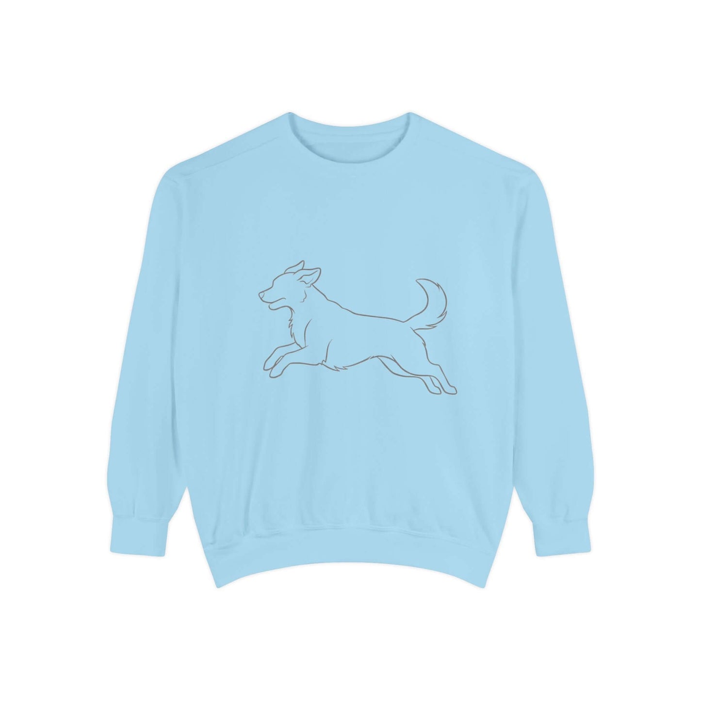 Running Dog Shadow Cozy Graphic Unisex Crewneck Sweatshirt style 1