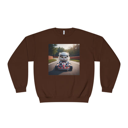 Go Kart Cat Unisex NuBlend Crewneck Sweatshirt style 1