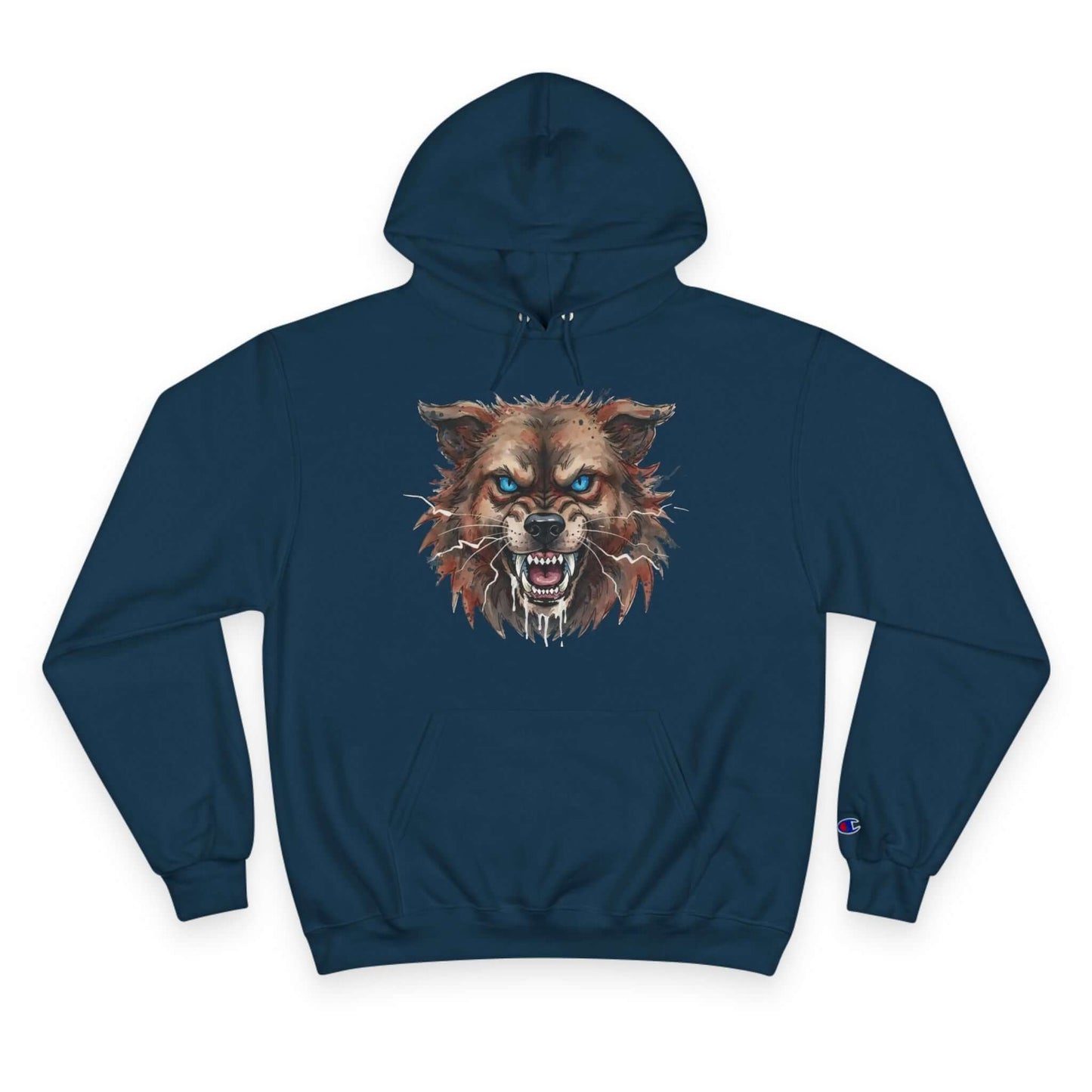 Angry Dog Men and Women Champion Hoodie style 3