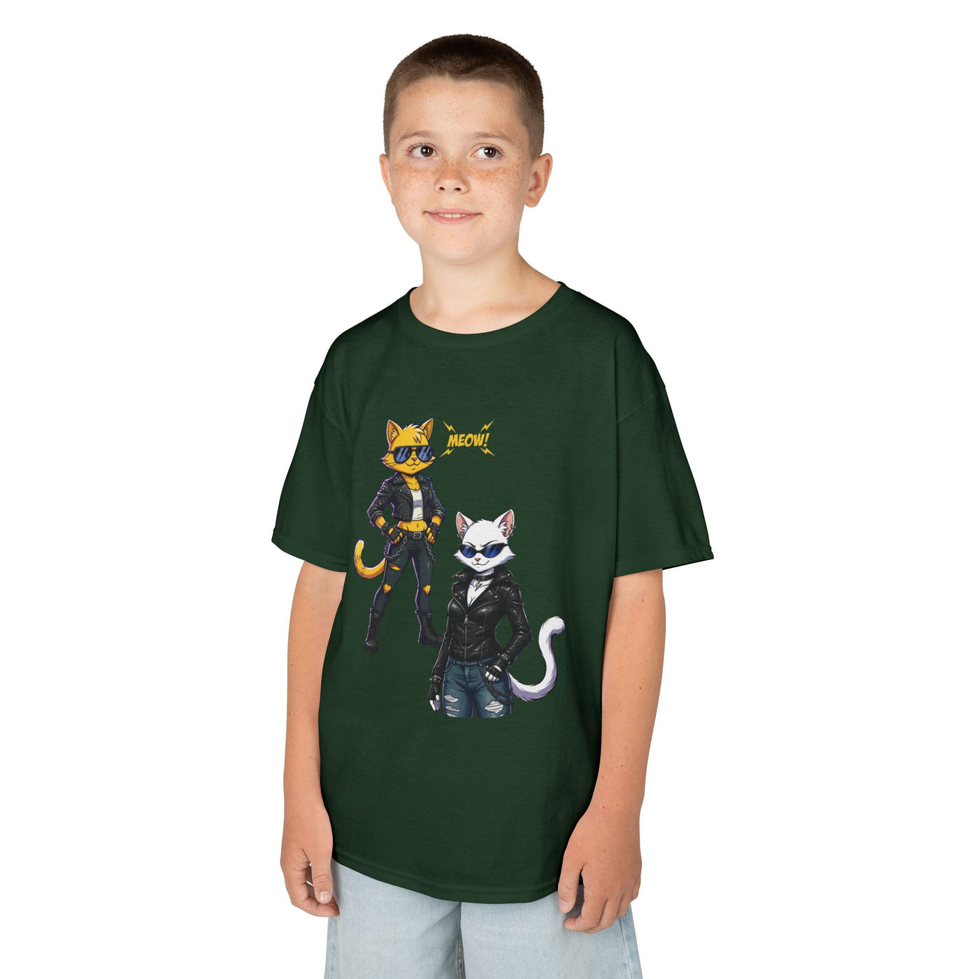 Cool Cat Girls Unisex Kids Heavy Cotton™ Tee