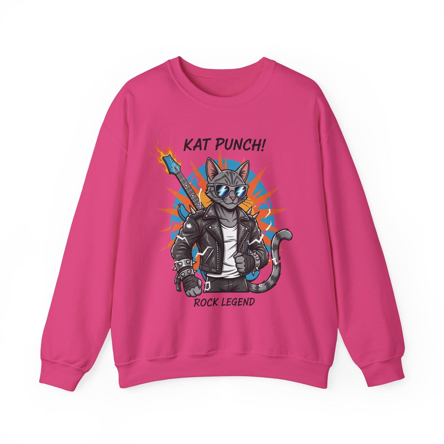 Cool Cat Unisex Heavy Blend Crewneck Sweatshirt style 1