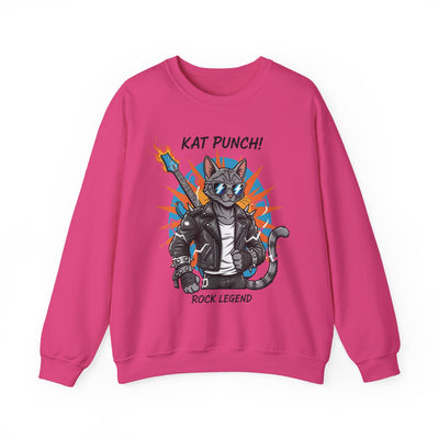 Cool Cat style 1 Unisex Crewneck Sweatshirt | Cozy Gift for Cat Lovers, Casual Wear, Unique Graphic Sweatshirt, Birthday Gift, Everyday Style