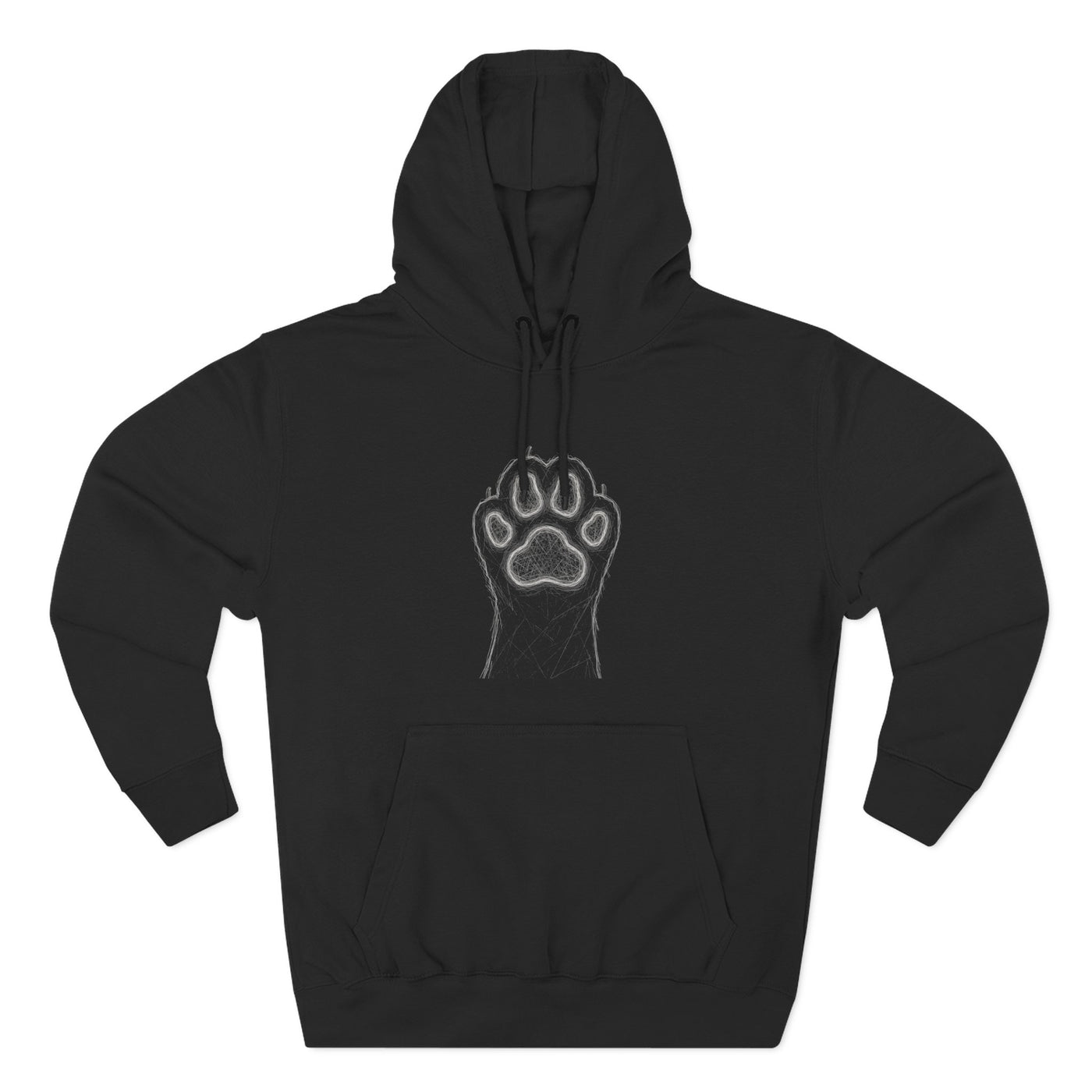 Cat Paw-Inspired Fleece Hoodie for Cozy Comfort