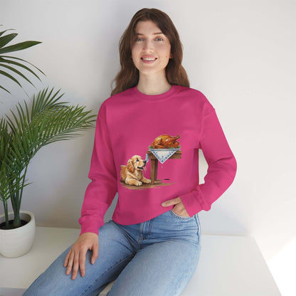 Watercolor Dog painting Unisex Crewneck Sweatshirt style 2