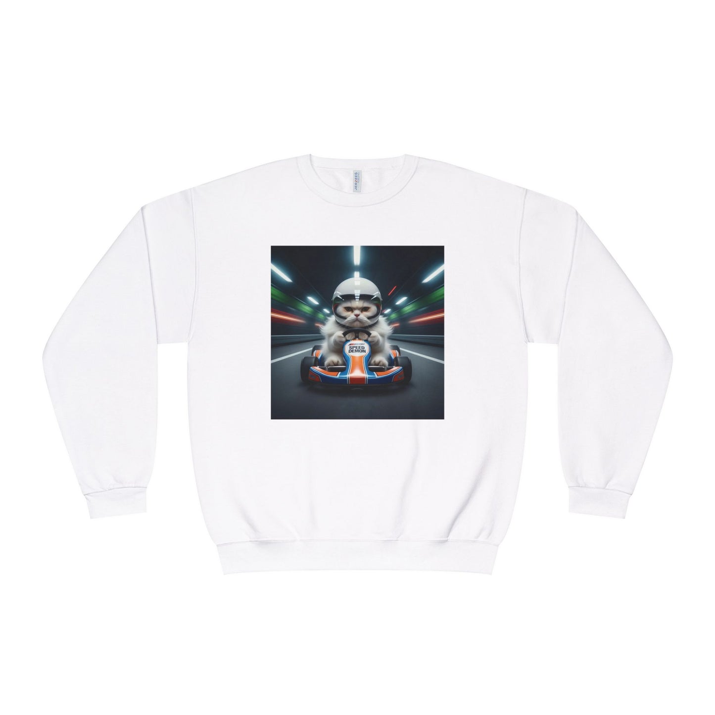 Go Kart Cat Unisex NuBlend Crewneck Sweatshirt style 2