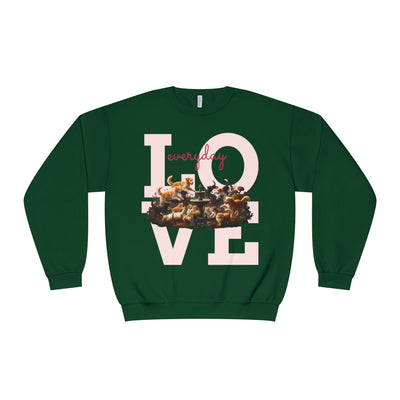 Love Everyday Cats & Dogs Unisex NuBlend® Crewneck Sweatshirt