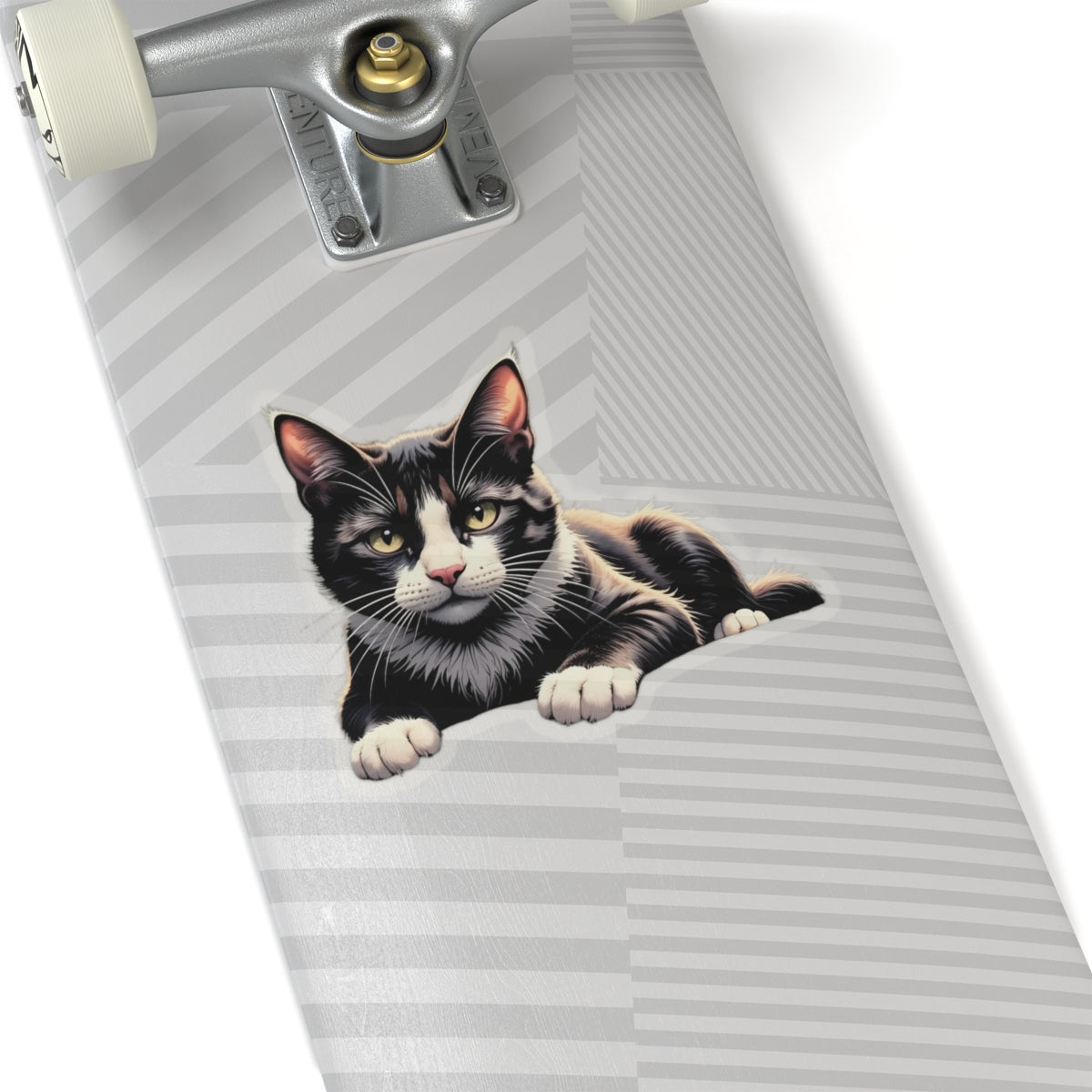 Cute Cat Kiss-Cut Stickers, Black Cat Vinyl Decals for Pet Lovers, Laptop Stickers, Cat Lover Gifts, Custom Pet Stickers