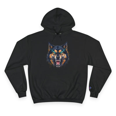 Angry Dog style 1 Men and Women Champion Hoodie