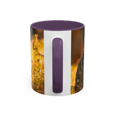 Golden Autumn Cat Coffee Mug - Cute Cat Mug, Nature Lover Gift, Cozy Kitchen Decor, Fall Drinkware, Cat Lover Gift