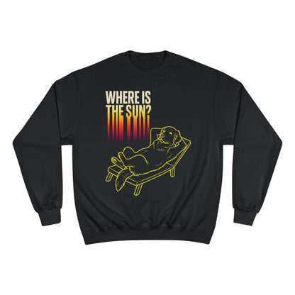 Where is the Sun - Dog Champion Unisex Crewneck Sweatshirt
