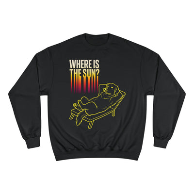 Where is the Sun? Dog Graphic Champion Unisex Crewneck Sweatshirt