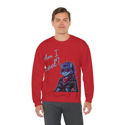 Cool Cat Unisex Heavy Blend Crewneck Sweatshirt style 2
