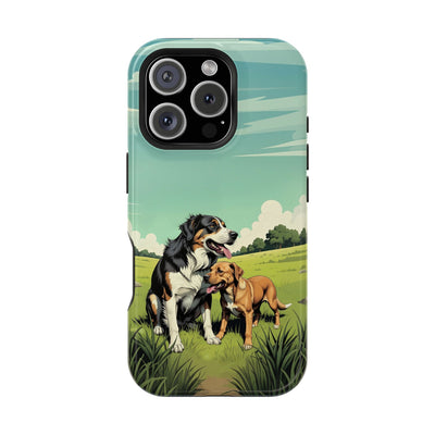 Dog Lovers' Magnetic Impact-Resistant Phone Case comic style 3, Cute Dog Design, Pet Owner Gift, Animal Lover Accessory, Birthday Gift for Dog Lovers
