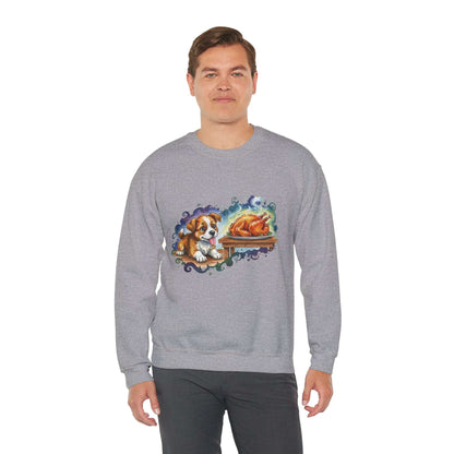 Watercolor Dog painting Unisex Crewneck Sweatshirt style 3