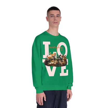 Love Everyday Cats & Dogs Unisex NuBlend Crewneck Sweatshirt