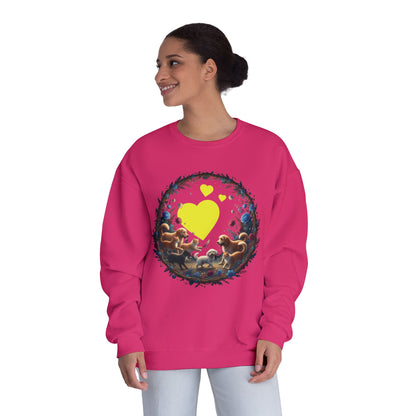 Cats & Dogs Full of Love Unisex NuBlend Crewneck Sweatshirt
