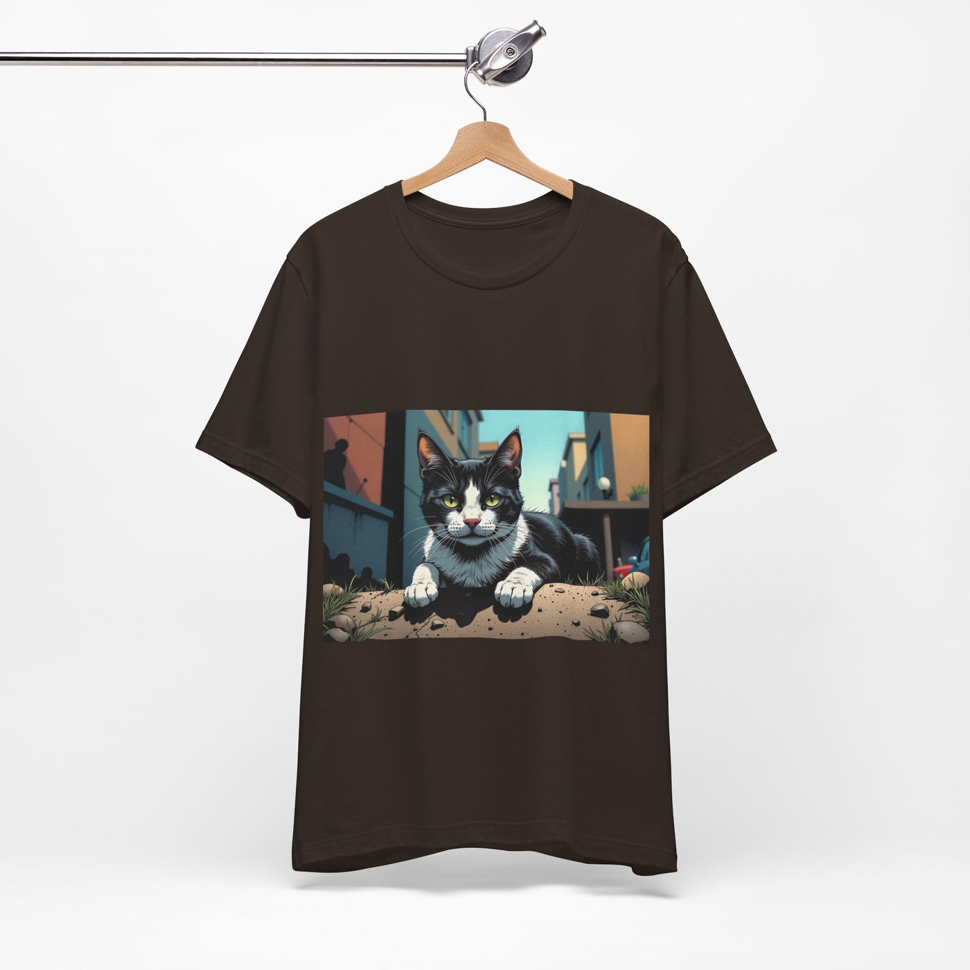 Cool Cat Graphic Tee style 1 - Unisex Jersey Short Sleeve Tee, Cat Lover Gift, Cute Cat T-Shirt, Casual Wear, Pet Owner Apparel