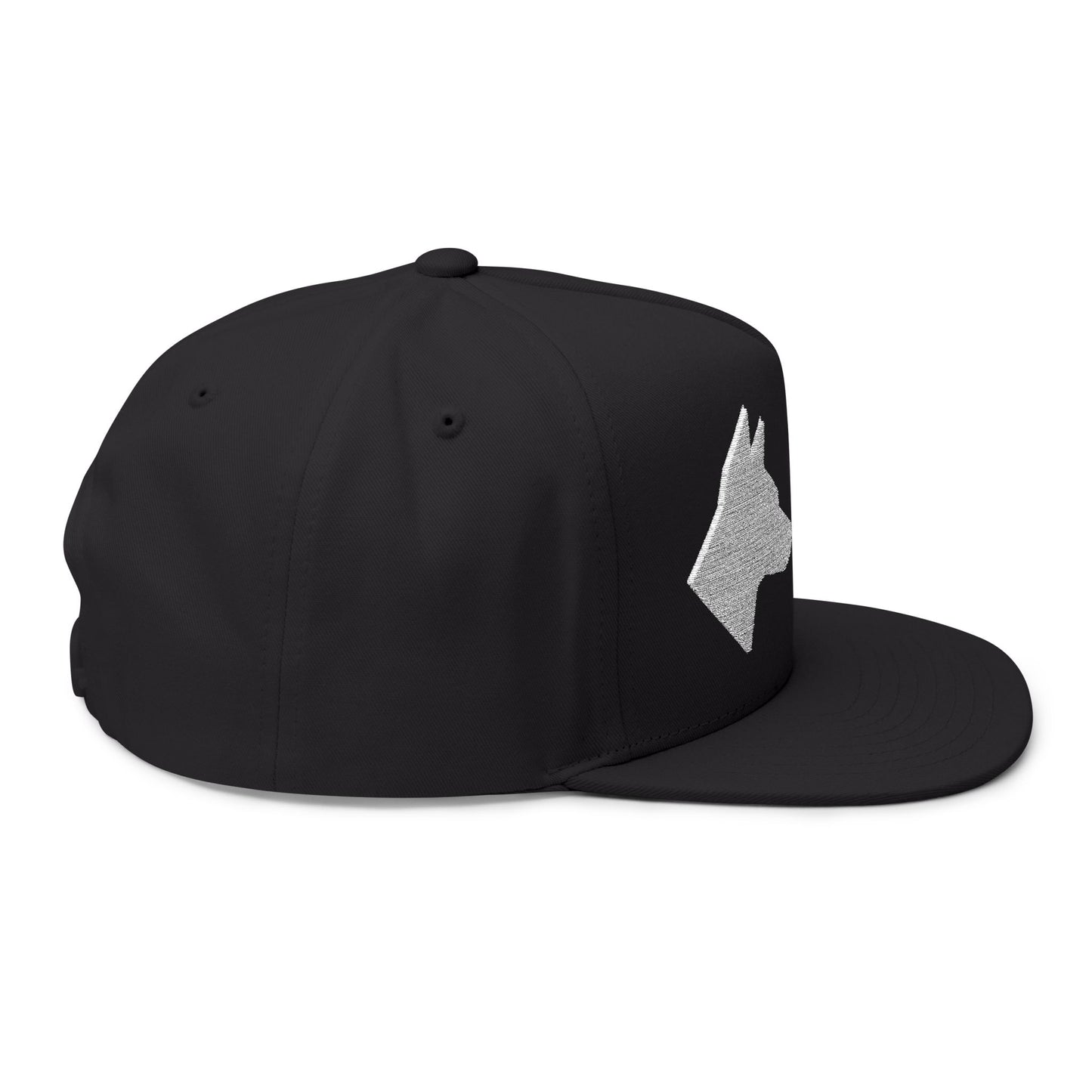 Stylish Embroidered Dog Mom Flat Bill Cap style 3