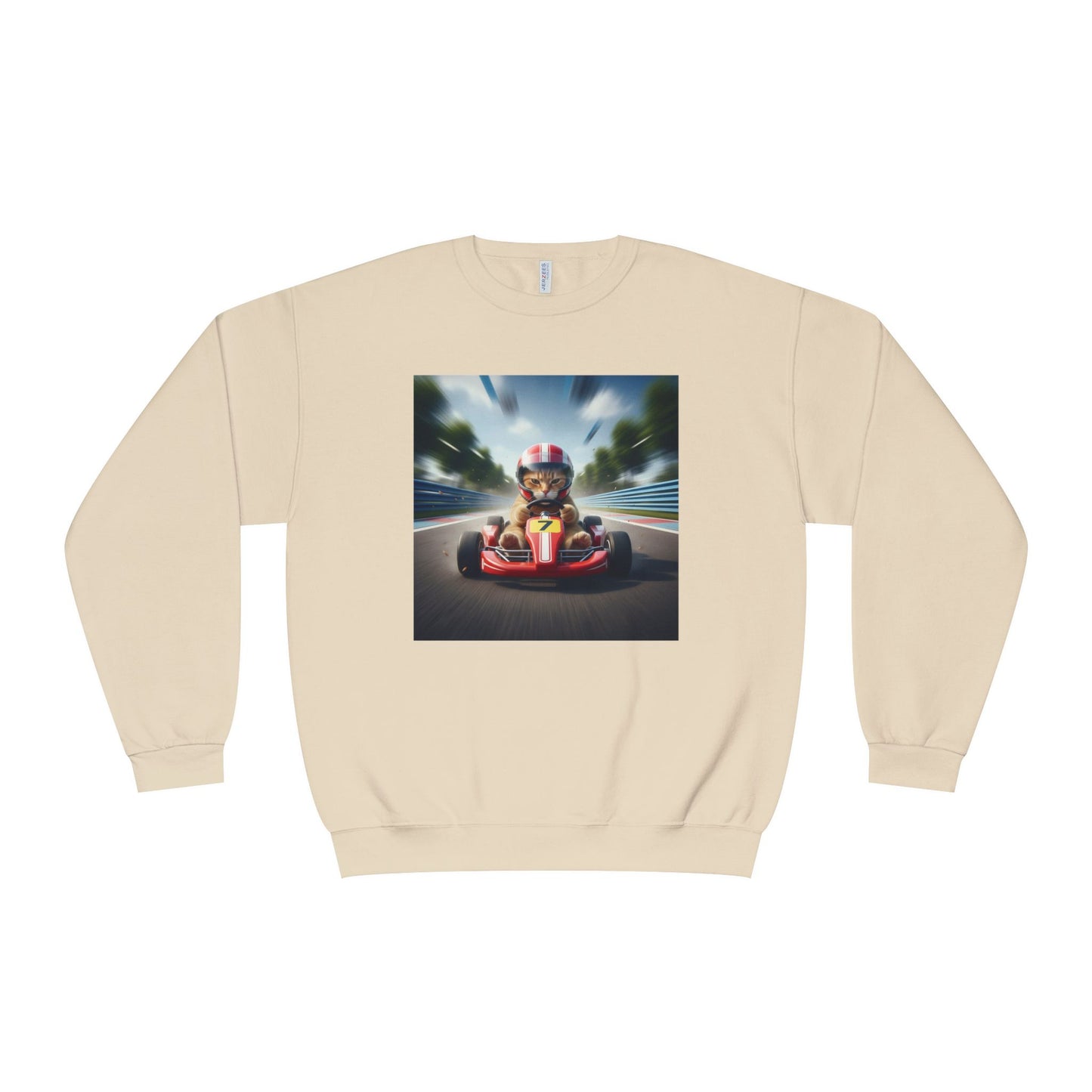 Go Kart Cat Unisex NuBlend Crewneck Sweatshirt style 3