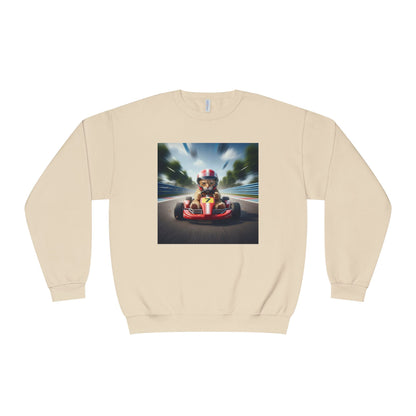Go Kart Cat Unisex NuBlend Crewneck Sweatshirt style 3