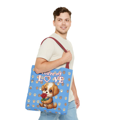 Cute Dog Lover Tote Bag - You're My Love style 1