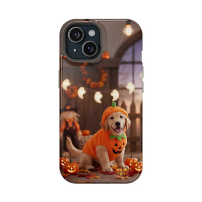 Halloween cute puppy photo style 2 Magnetic Impact-Resistant Phone Case, Cute Dog Design, Pet Owner Gift, Animal Lover Accessory, Birthday Gift for Dog Lovers