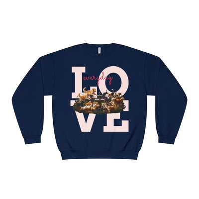 Love Everyday Cats & Dogs Unisex NuBlend® Crewneck Sweatshirt