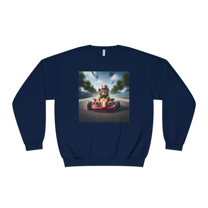 Go Kart Cat Unisex NuBlend Crewneck Sweatshirt style 3