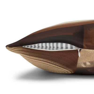 Relaxing Cat Beach Pillowcase - Cozy Spun Polyester Decorative Pillowcase for Cat Lovers