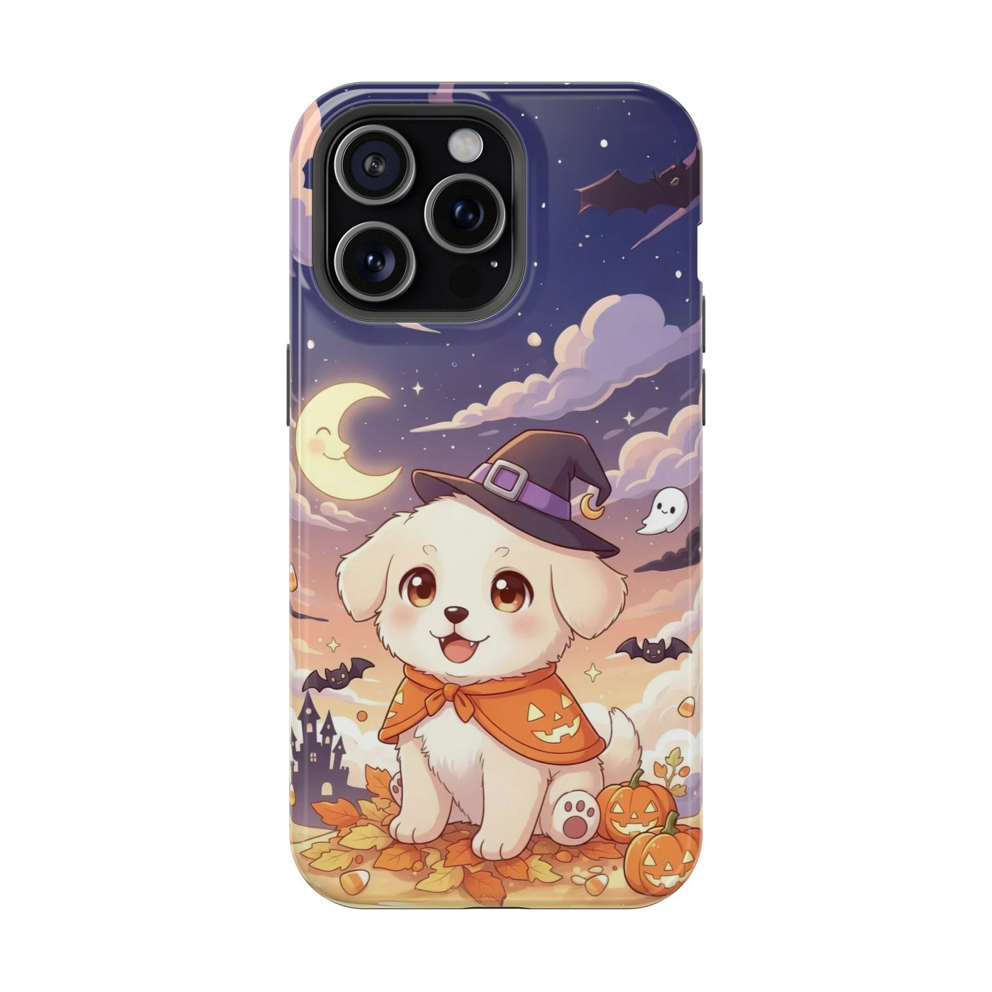 Halloween cute puppy anime style 2 Magnetic Impact-Resistant Phone Case, Cute Dog Design, Pet Owner Gift, Animal Lover Accessory, Birthday Gift for Dog Lovers