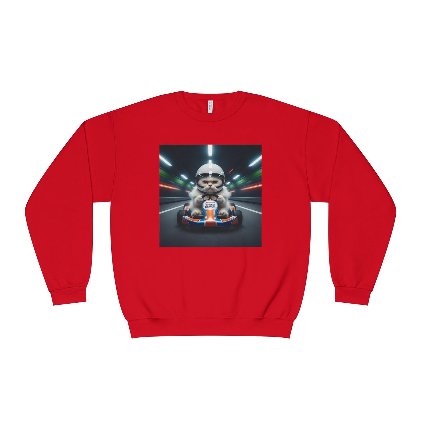 Go Kart Cat Unisex NuBlend Crewneck Sweatshirt style 2