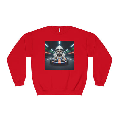 Go Kart Cat style 2 Unisex NuBlend® Crewneck Sweatshirt