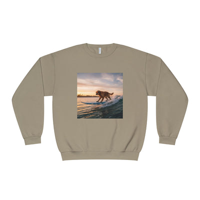Surfing Dog style 2 Unisex NuBlend® Crewneck Sweatshirt