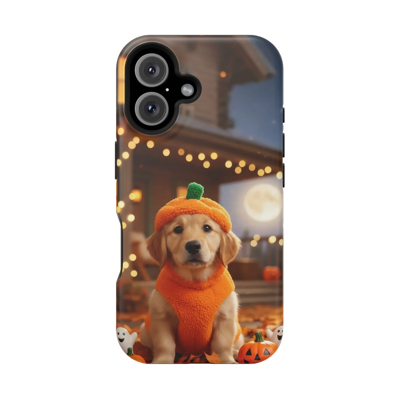 Halloween cute puppy photo style 3 Magnetic Impact-Resistant Phone Case, Cute Dog Design, Pet Owner Gift, Animal Lover Accessory, Birthday Gift for Dog Lovers