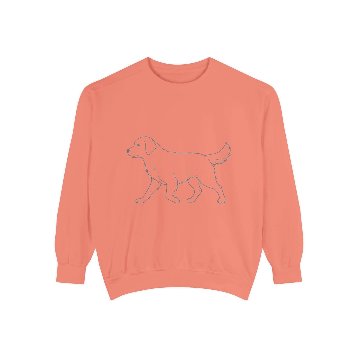 Walking Dog Shadow Cozy Graphic Unisex Crewneck Sweatshirt style 1