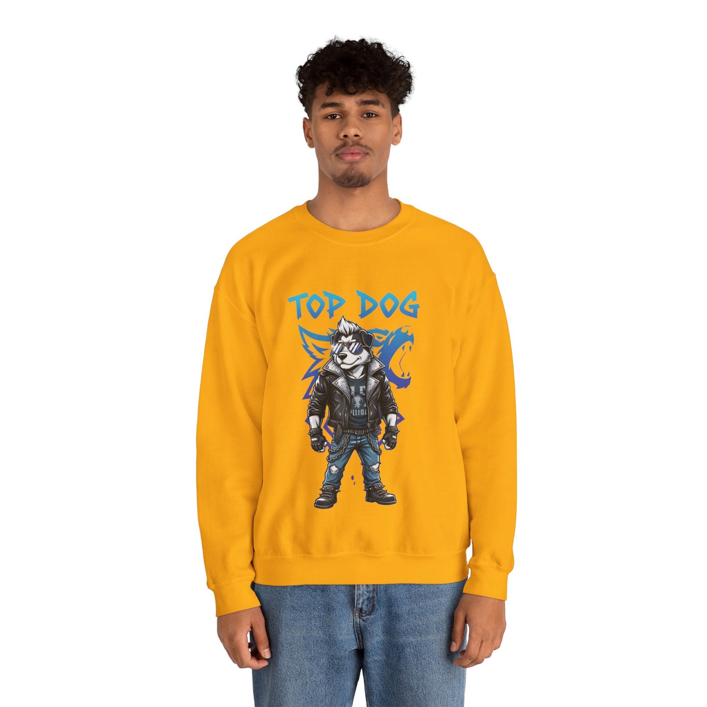 Cool Dog Unisex Heavy Blend Crewneck Sweatshirt style 1