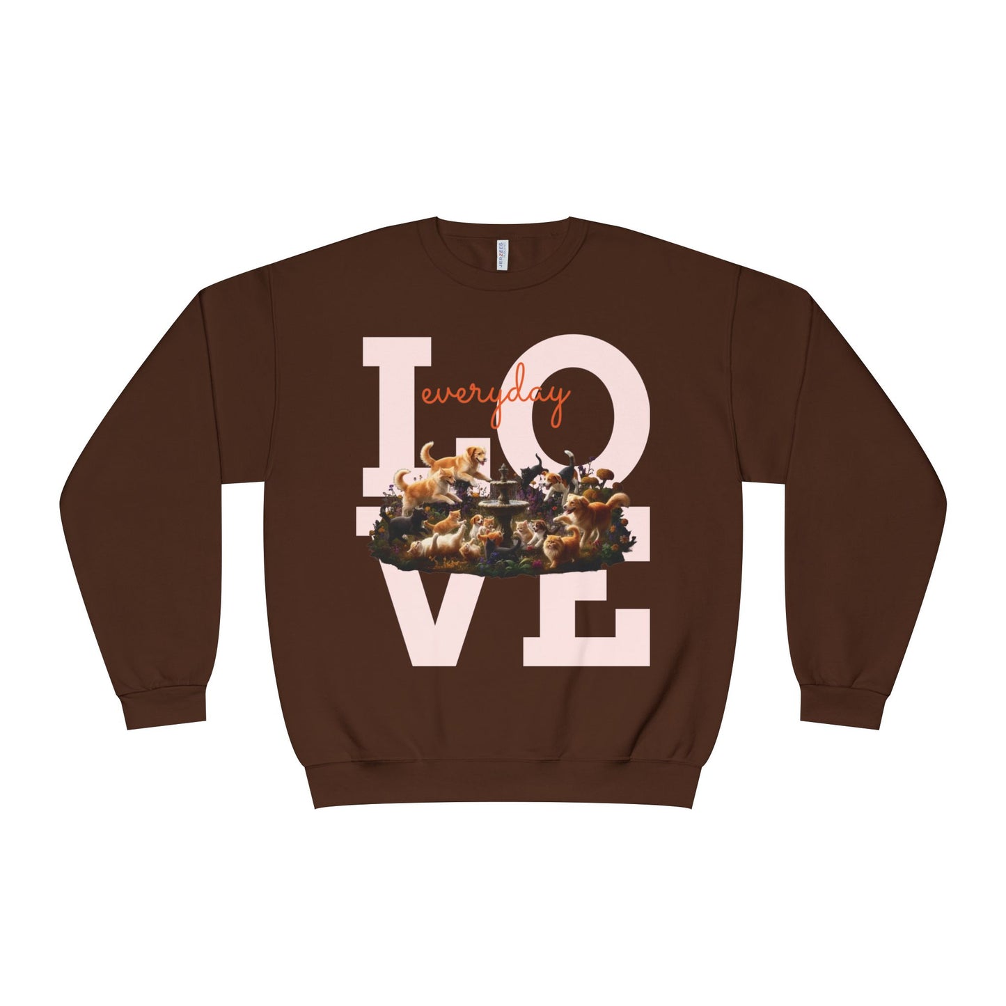 Love Everyday Cats & Dogs Unisex NuBlend Crewneck Sweatshirt
