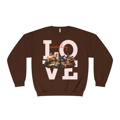 Love Everyday Cats & Dogs Unisex NuBlend Crewneck Sweatshirt