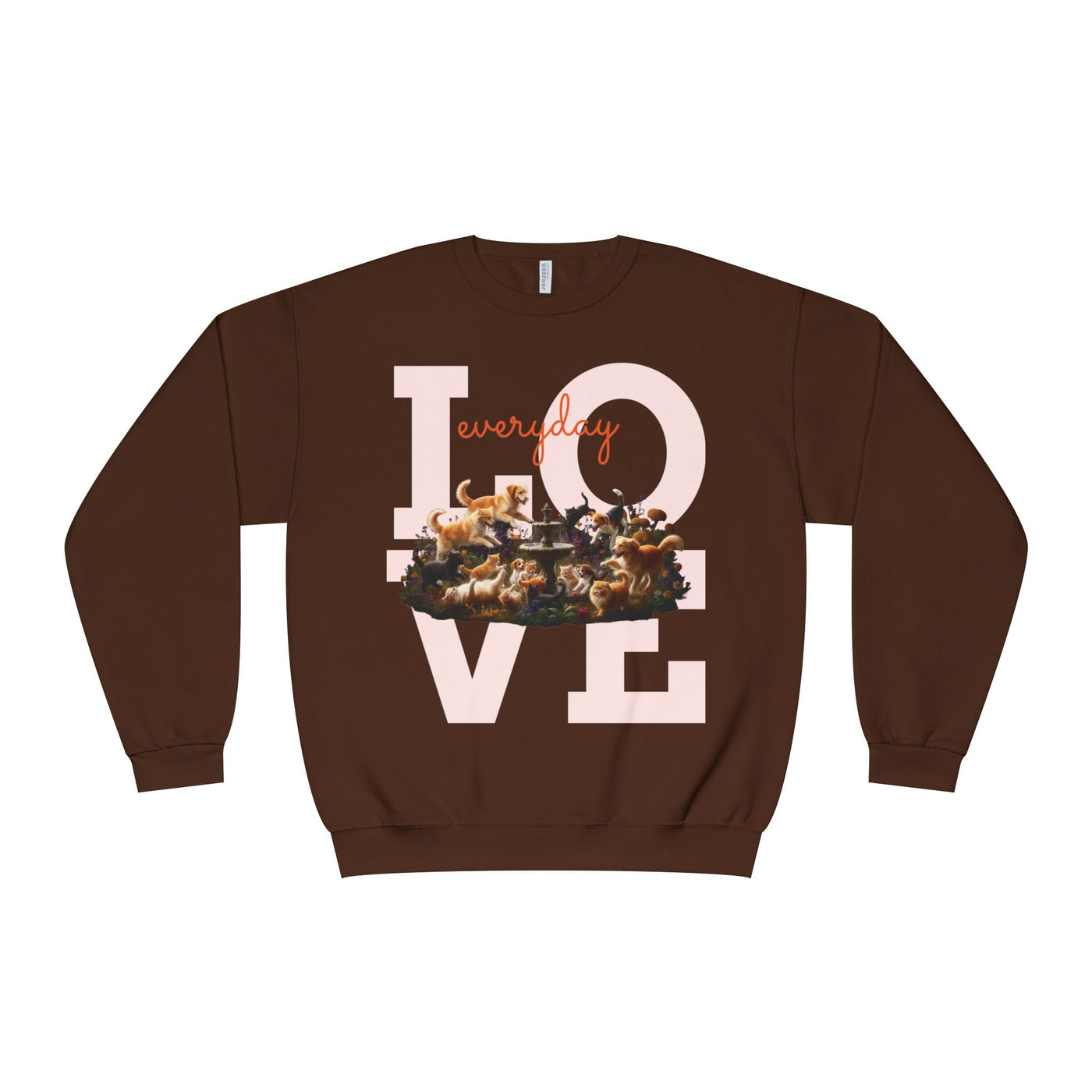 Love Everyday Cats & Dogs Unisex NuBlend® Crewneck Sweatshirt