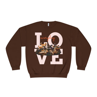 Love Everyday Cats & Dogs Unisex NuBlend® Crewneck Sweatshirt