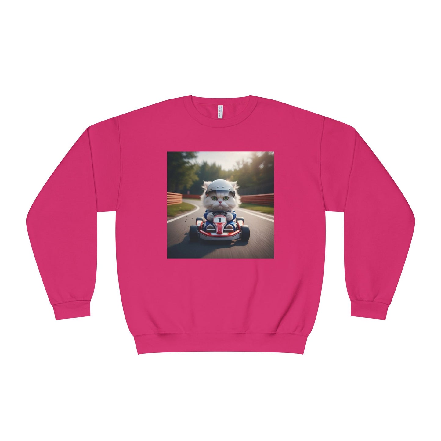 Go Kart Cat Unisex NuBlend Crewneck Sweatshirt style 1