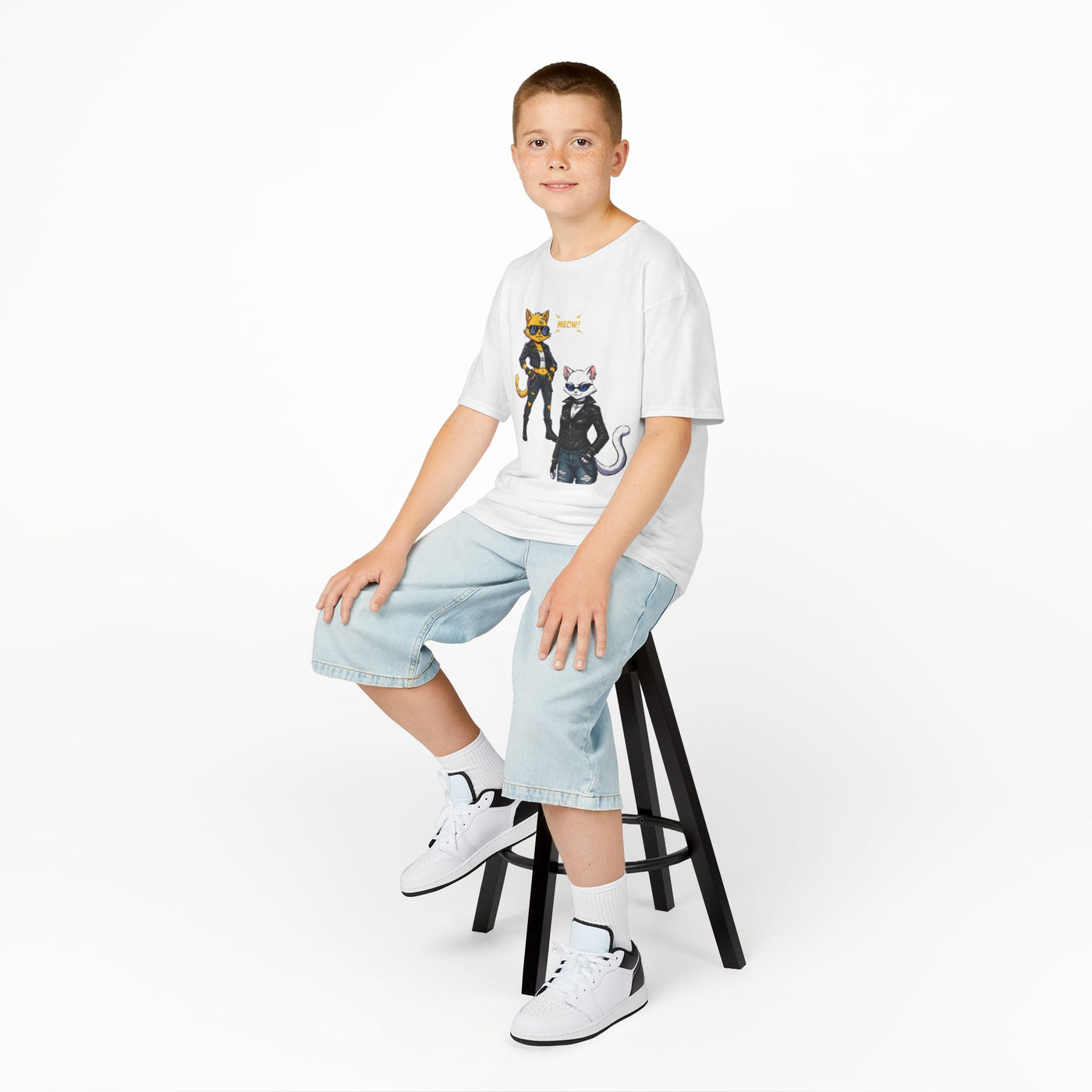 Cool Cat Girls Unisex Kids Heavy Cotton™ Tee