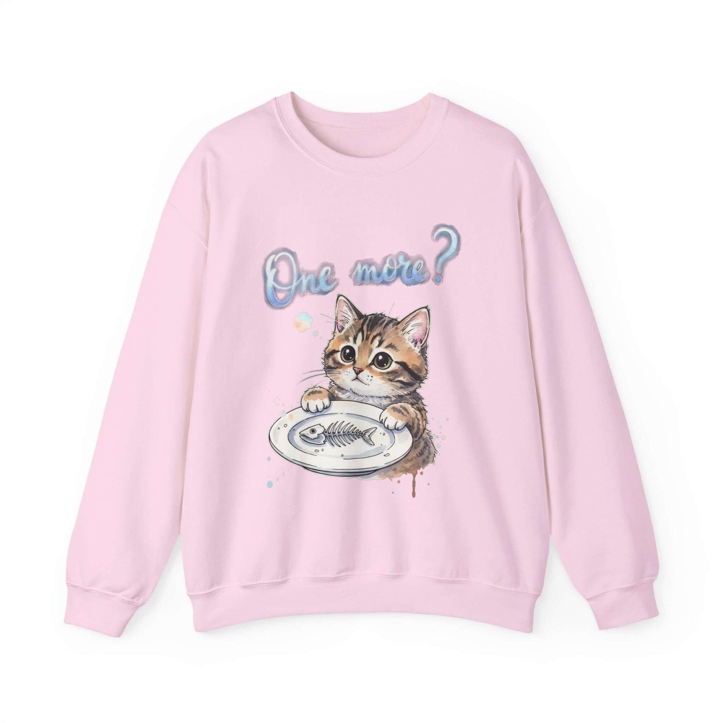 Watercolor Cat painting Unisex Crewneck Sweatshirt style 3