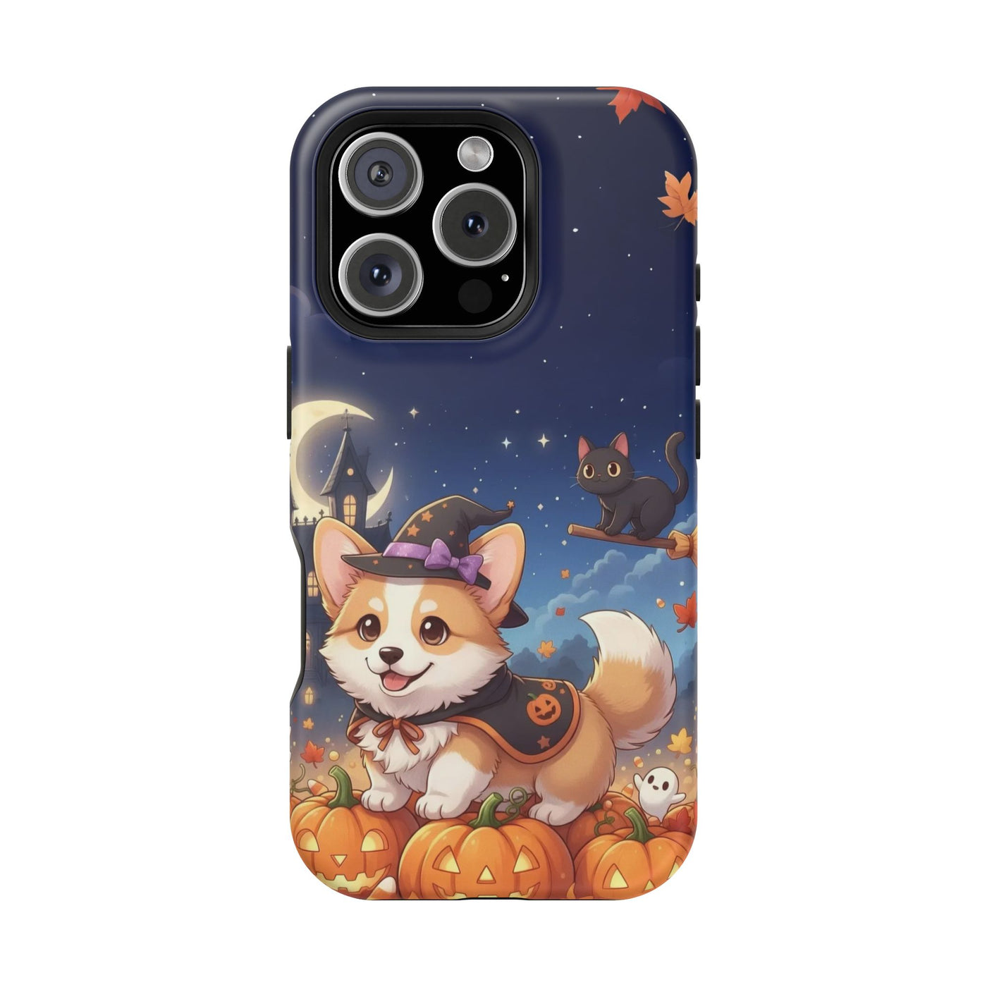 Halloween cute puppy anime style 4 Magnetic Impact-Resistant Phone Case, Cute Dog Design, Pet Owner Gift, Animal Lover Accessory, Birthday Gift for Dog Lovers
