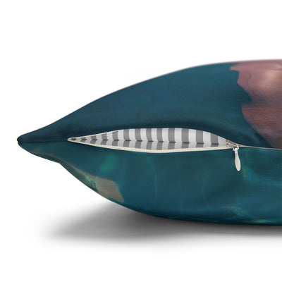 Relaxing Dog Swimming Pillowcase - Cozy Spun Polyester Decorative Pillowcase for Dog Lovers