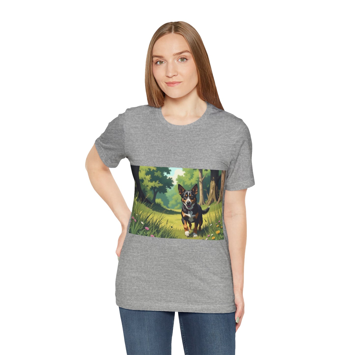 Adorable Dog comic style 1  Unisex Soft Tee| Cute Dog Lover's Shirt, Animal Graphic T-Shirt, Pet Themed Gift, Casual Wear