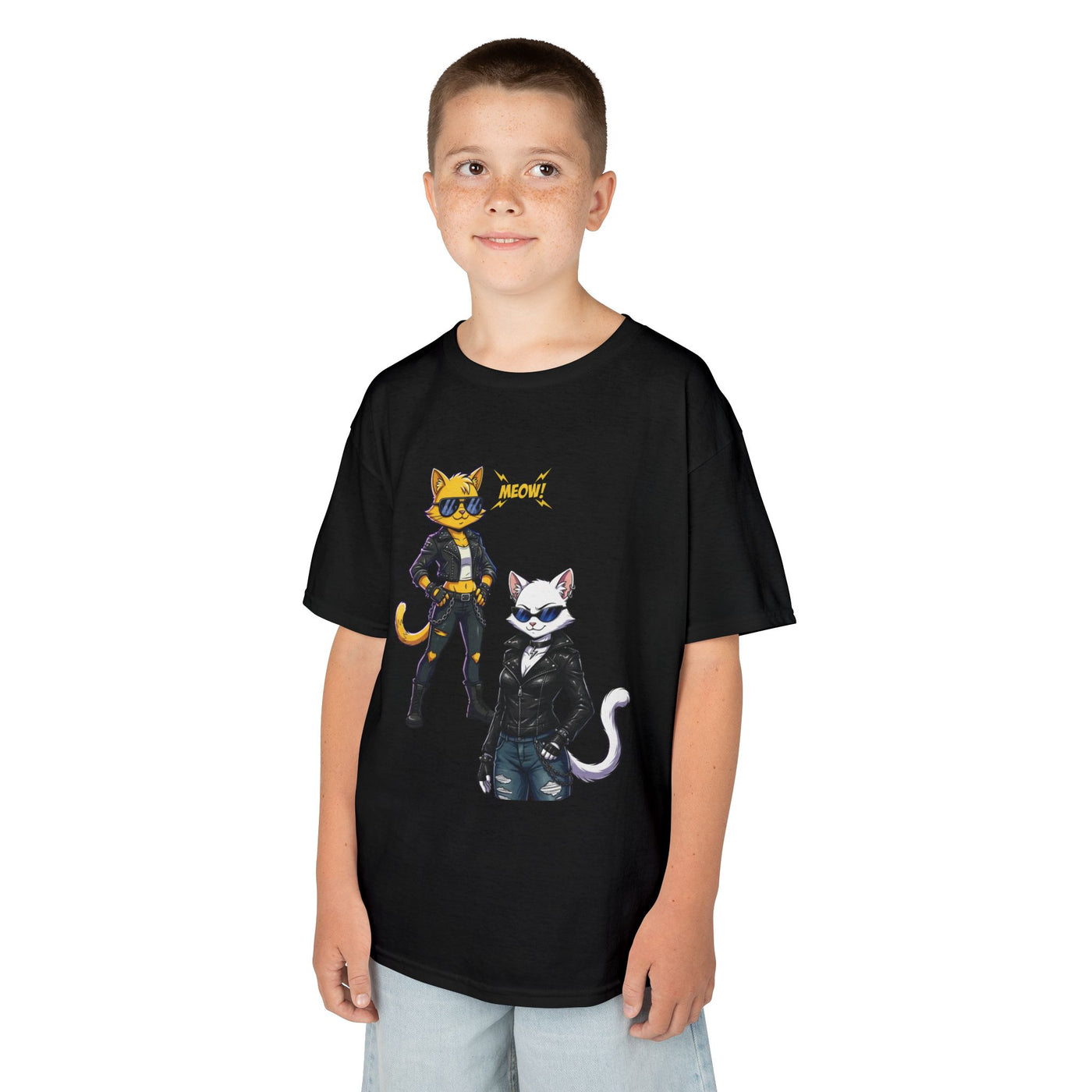 Cool Cat Girls Unisex Kids Heavy Cotton™ Tee
